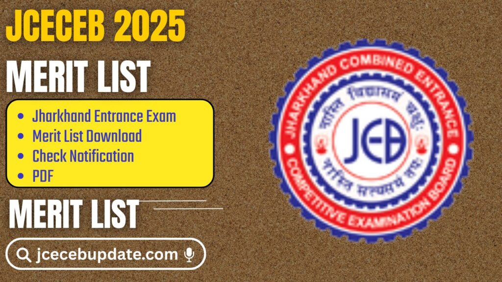 JCECEB Merit List 2025