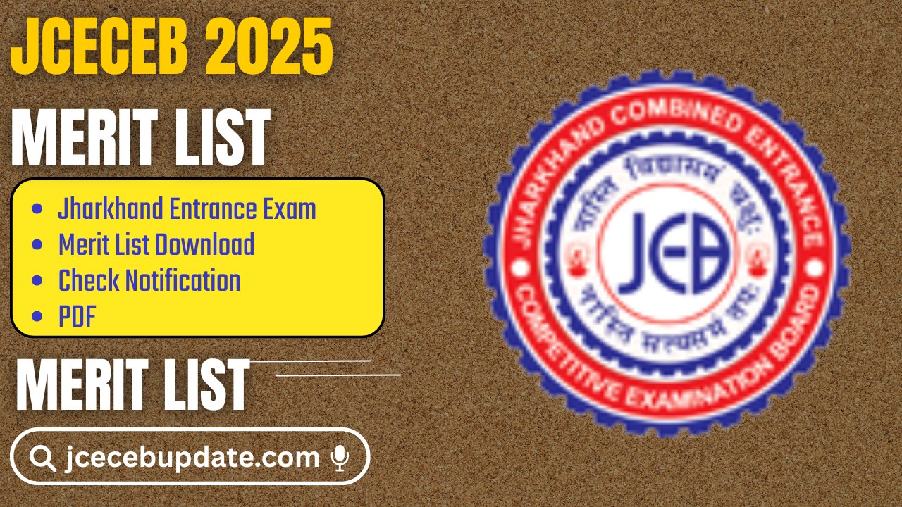 JCECEB Merit List 2025