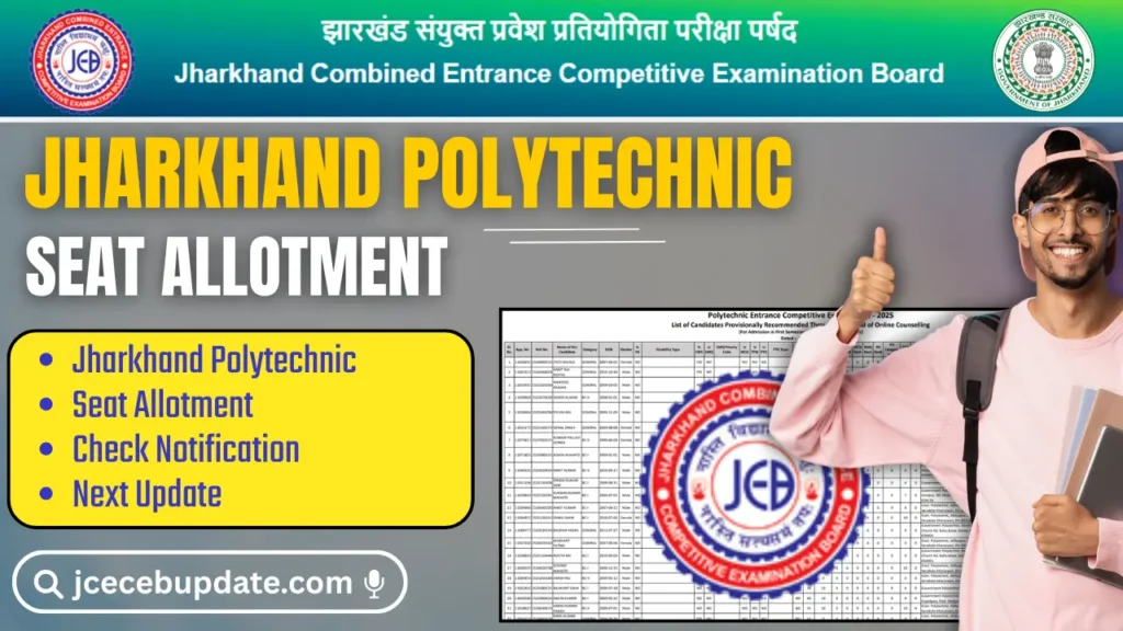 Jharkhand Polytechnic Seat Allotment List 2025